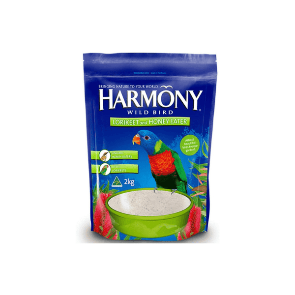 Harmony 2kg Lorikeet & Honey Eater Food Nourishing and Delicious Bird Diet