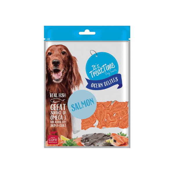It's Treat Time Ocean Delites Salmon Delicious Nutritious Fish Treats for Dogs 100g