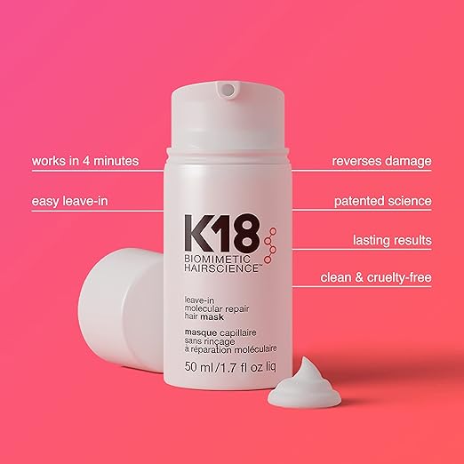 K18 Leave-In Molecular Repair Hair Mask 50ml – Restores Damaged Hair