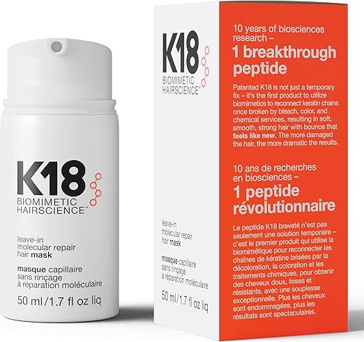 K18 Leave-In Molecular Repair Hair Mask 50ml – Restores Damaged Hair
