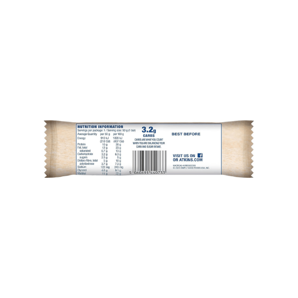 Atkins Advantage Bars Creamy Caramel Crunch Roll 750g for Guilt-Free Snacking