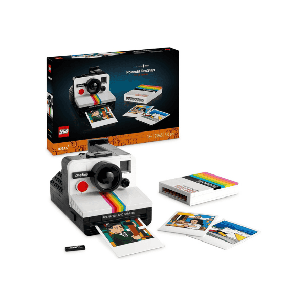 LEGO Ideas Polaroid OneStep SX 70 Camera 21345 Vintage Model Kit for Adults and Teens with Authentic Details