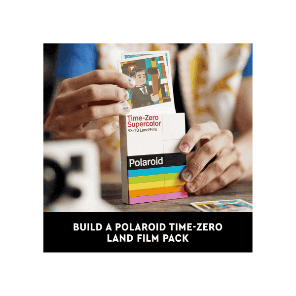 LEGO Ideas Polaroid OneStep SX 70 Camera 21345 Vintage Model Kit for Adults and Teens with Authentic Details