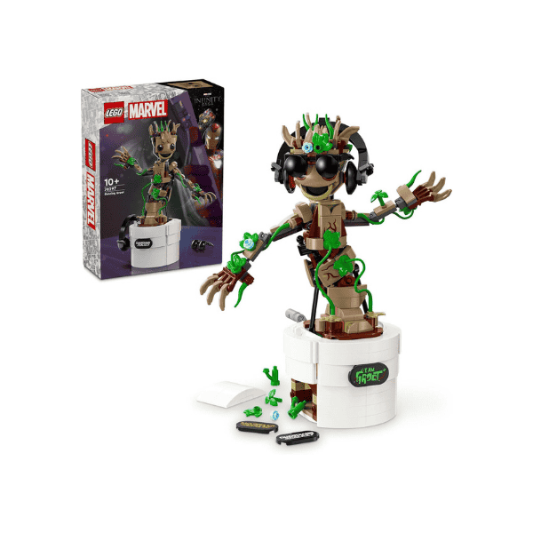 LEGO® Super Heroes Marvel Dancing Groot 76297 Buildable Animated Toy from Guardians of the Galaxy for Kids
