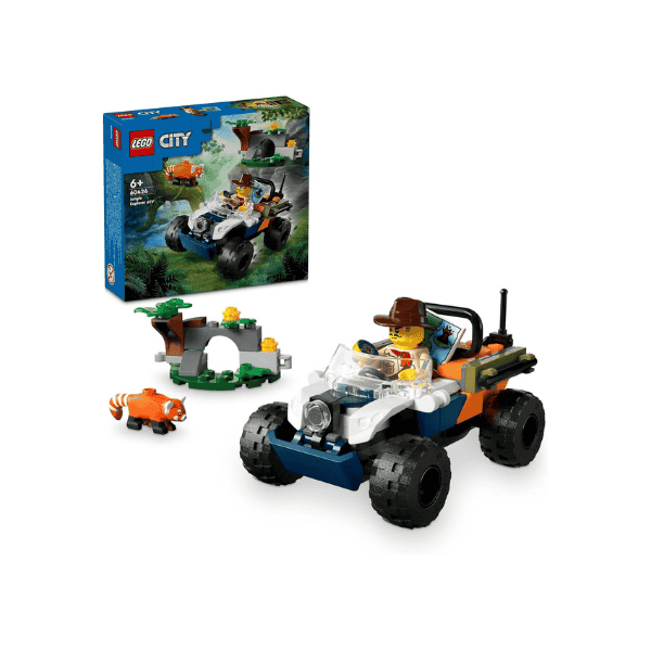 LEGO® City Jungle Explorer ATV 60424 Red Panda Mission for Kids 6+ with Minifigure