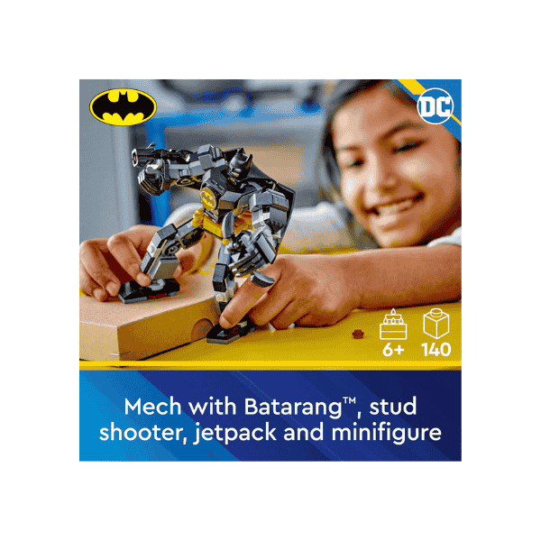 LEGO® Super Heroes DC Batman Mech Armor 76270 Toy Set for Kids 6+