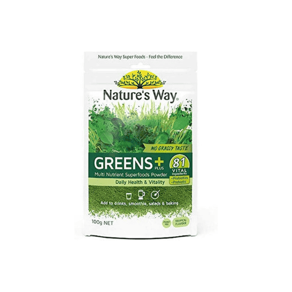 Nature's Way Superfood Greens Plus Powder 100g of Plant-Based Nutrients & Antioxidants